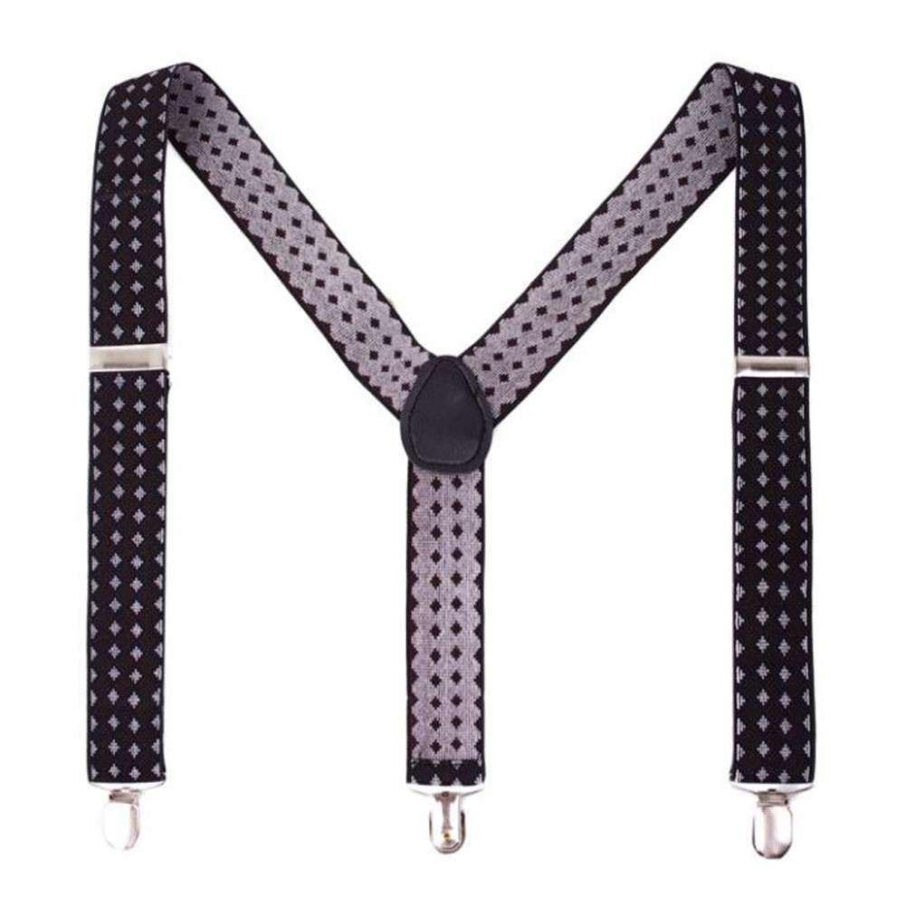 Suspenders for Men Adjustable Clip Pant Braces