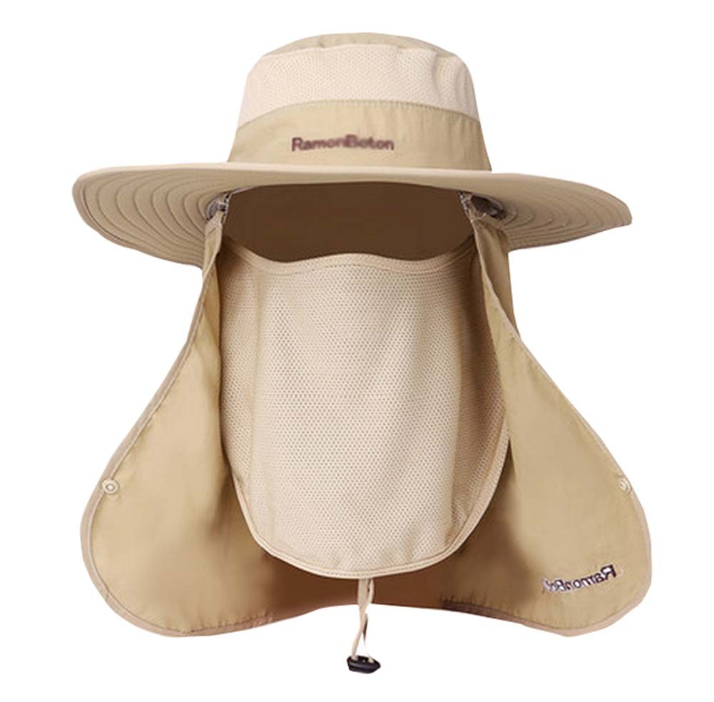 Khaki Men's Summer Sun Proof Hat Fishing Bucket Hat