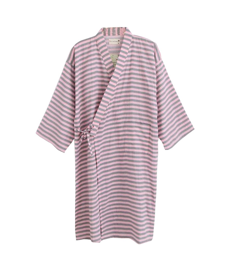 Spring/Summer Thin Cotton Kimono Skirt for Women Bathrobe Spa Robe Pajams