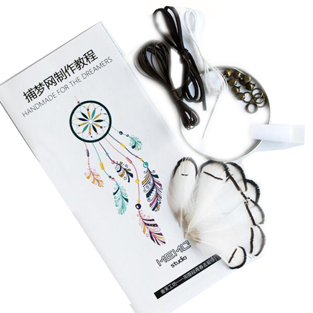 White DIY Dream Catcher Craft Kit Meaningful Christmas Gifts Hanging Ornaments