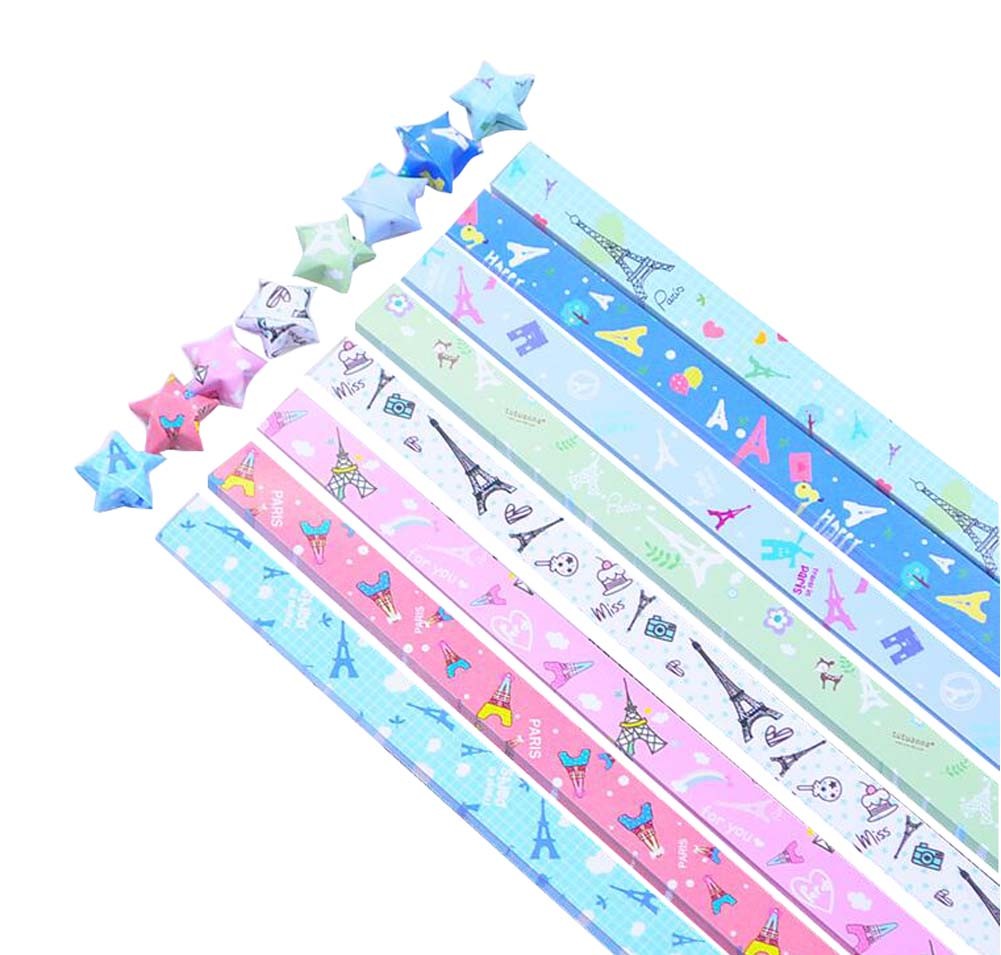 Lucky Star Folding Origami Paper - 370 Sheets