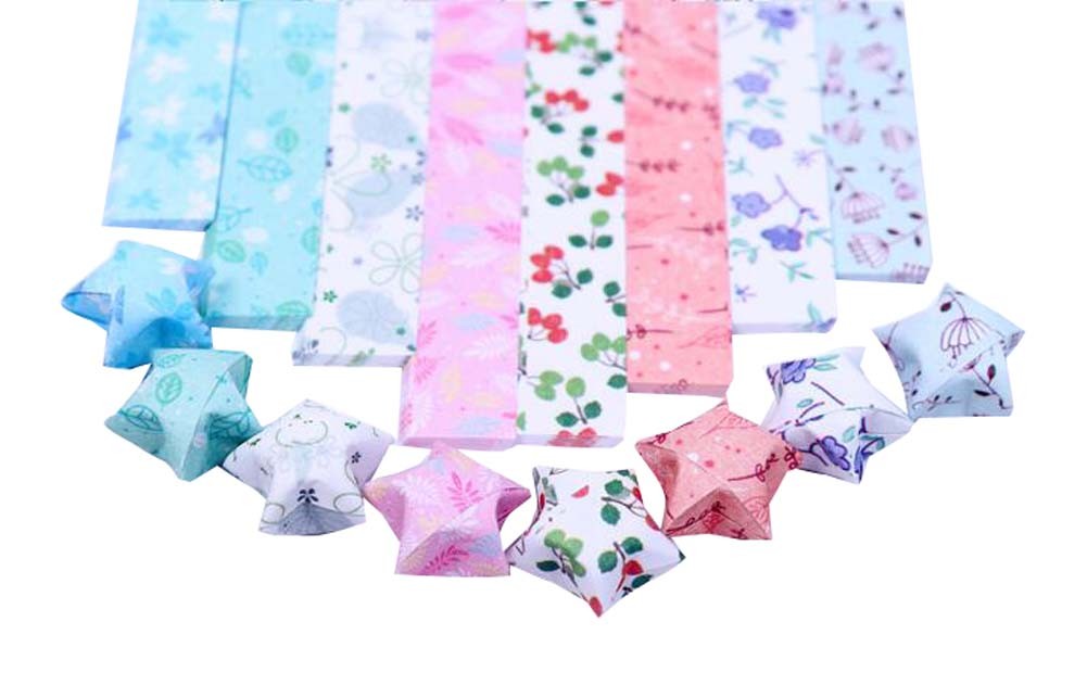 800 Sheets Origami Paper Lucky Wish Stars Folding Paper 8 Colors