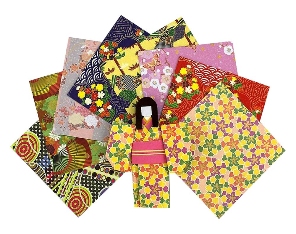 Japanese-style Origami Paper Pack of 72 Pieces - 14.5x14.5 cm