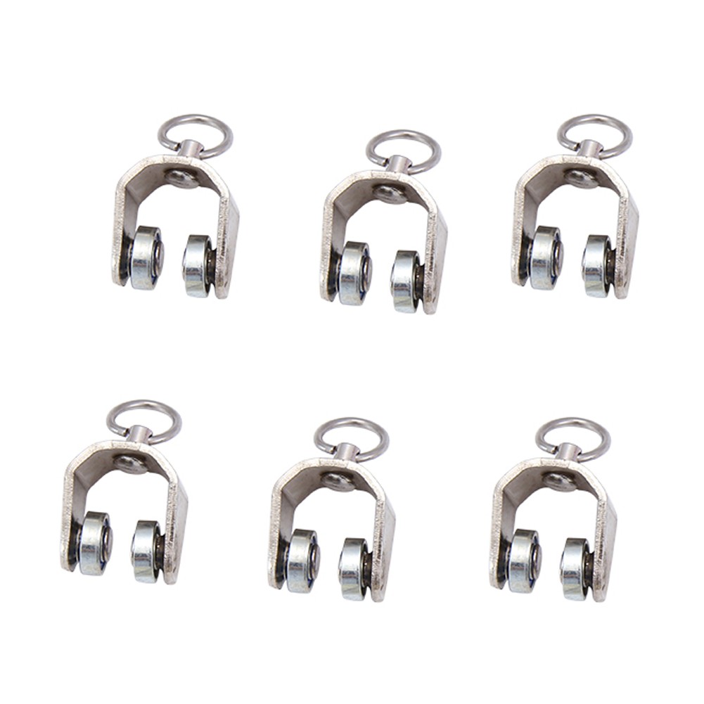 Set of 8 Curtain Track Carrier Slider Rollers Runners