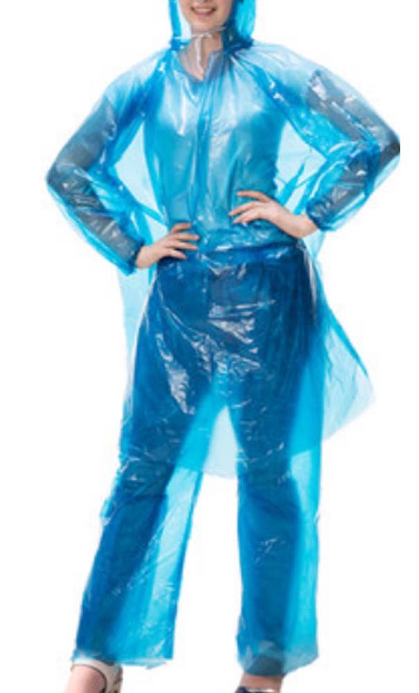 Disposable Rain Ponchos Poncho Raincoat/Set Of 2