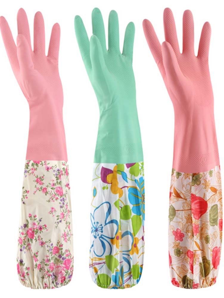 Thick Household Gloves Cleaning Gloves Laundry Gloves/Set Of  3