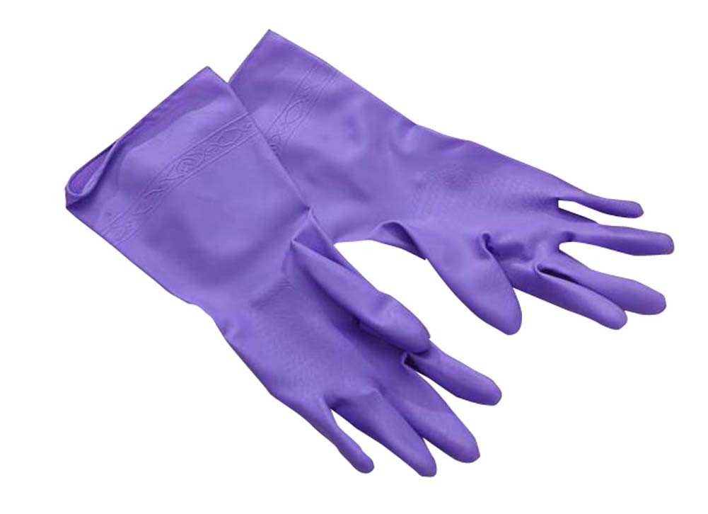 Durable Home Washing Gloves Protective Gloves for Women Purple