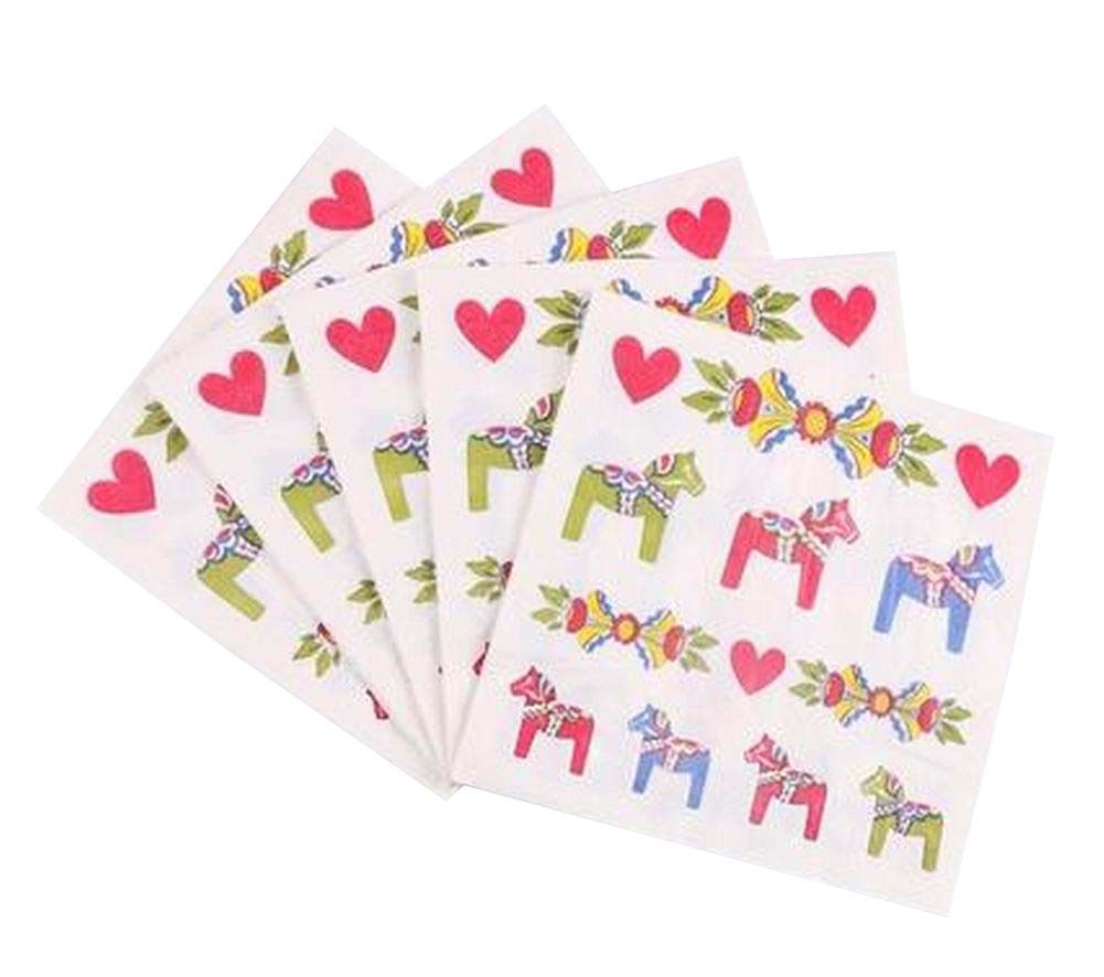 [Happy Horse] Wedding/Party Printed Paper Napkins/Serviettes 3 Packs