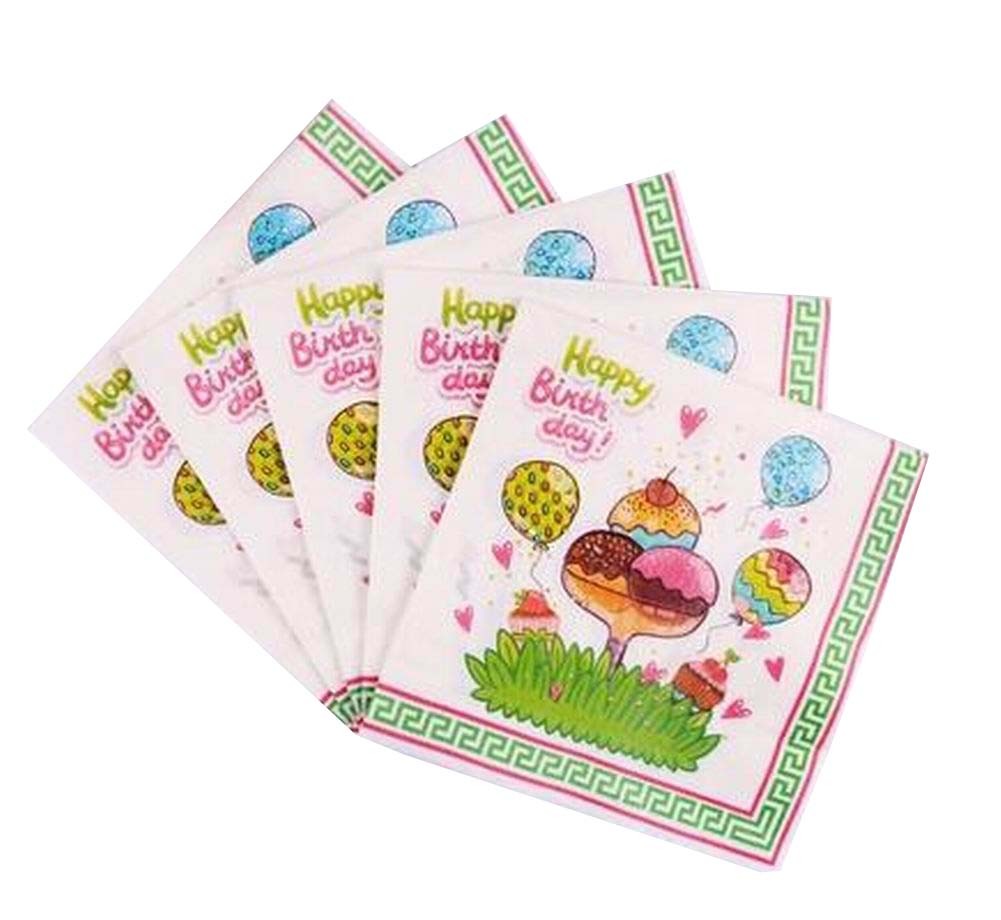 [Happy Birthday] Two Layers Kids Birthday Dinner Paper Napkins 3 Packs