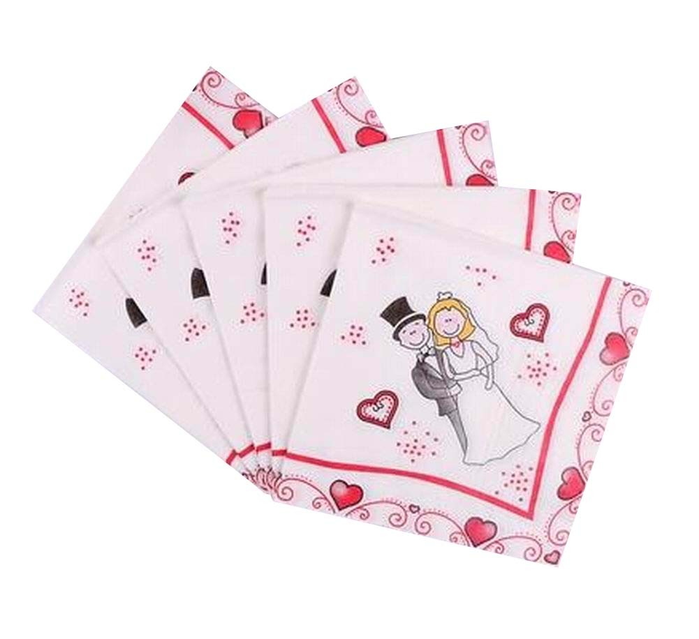 [Happiness] 3 Packs of Wedding Disposable Paper Napkins/Serviettes/Placemats