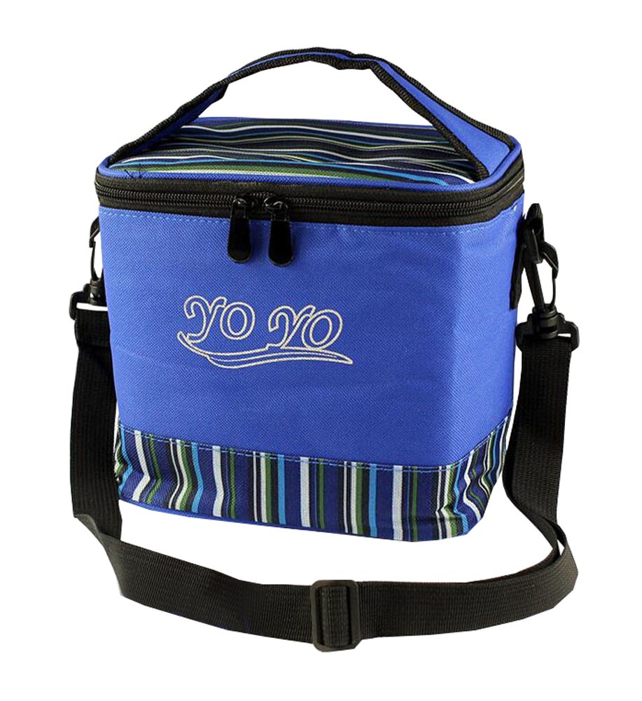 Square Waterproof Lunch Bags Blue School Lunch Bag Tote Bag