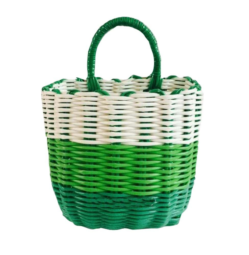 Grass Green Wall Hanging Basket for Storage Foods/Fruits/Toiletries