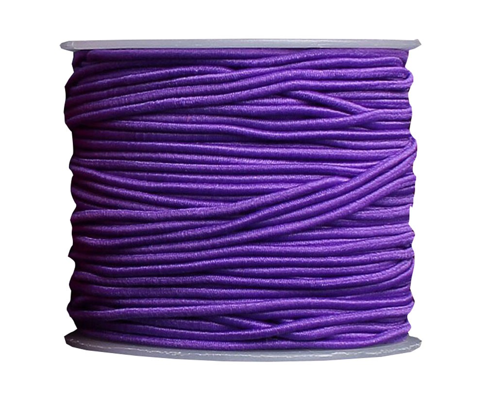 Elastic Cord Beading Crafting Stretch String - Purple