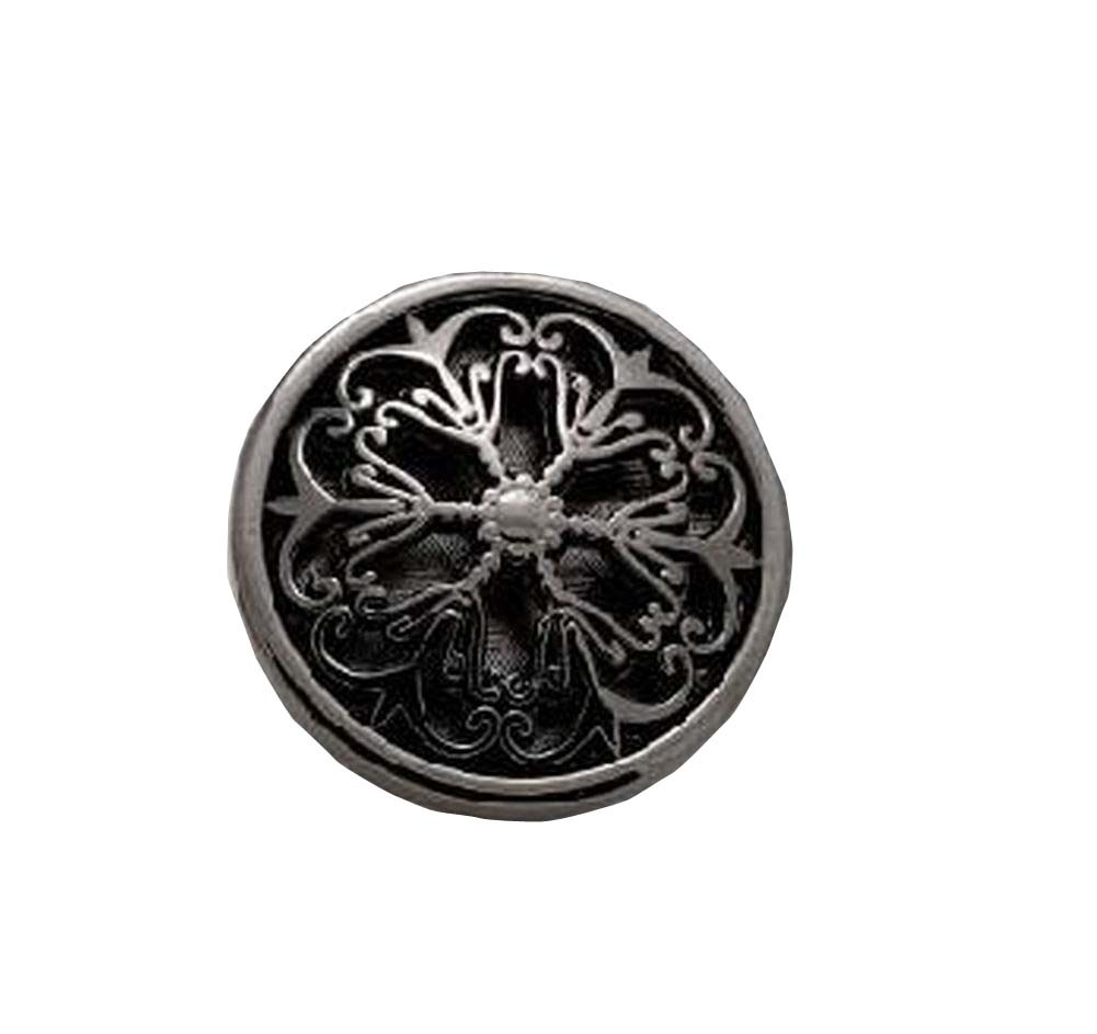Set of 3 Black Metal Coat Buttons Durable Clothes Sewing Supply 25 mm