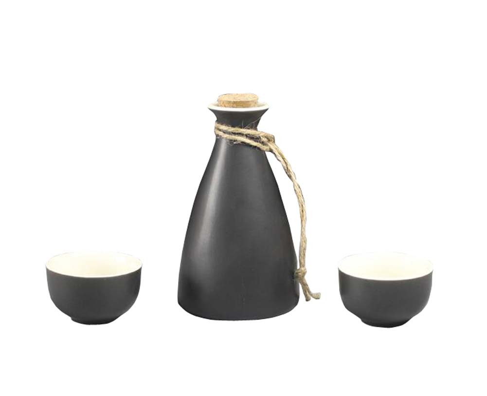 3 PC Ceramic Sake set Japanese Porcelain Sake Cups A