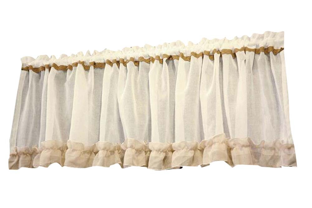 Translucent Short Home Curtain Cafe Tier Curtain Gauze 15