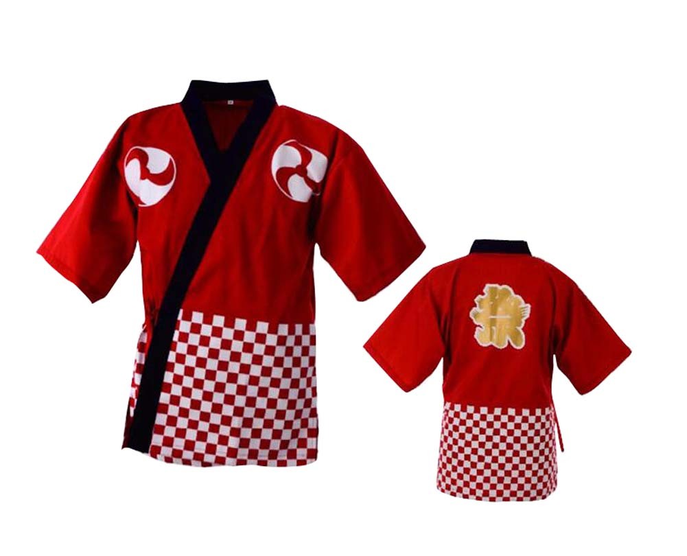 Japense Style Chef Workwear Coat Sushi Chef Jacket Uniform D