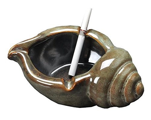 Viviparus Shape Ceramic Desktop Smoking Ash Tray