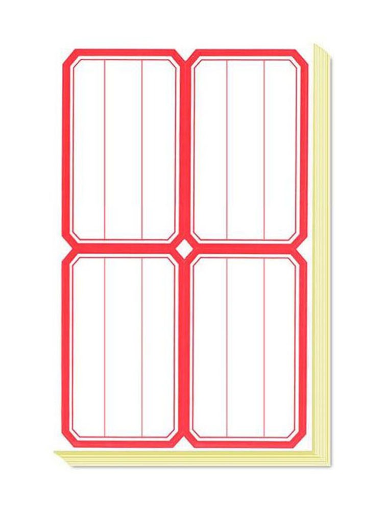 Red Edge Easy Peel Labels Stickers 70 Sheets Name Tags Labels