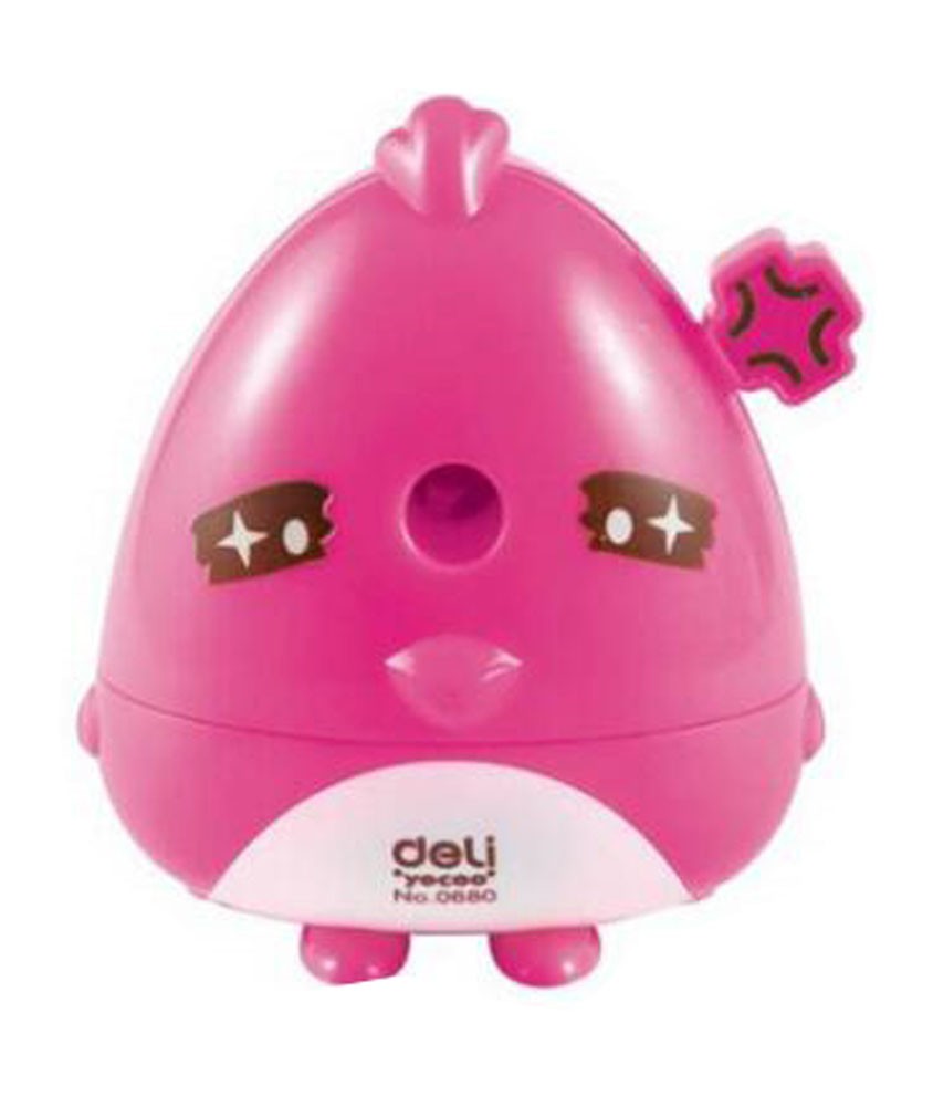 Lovely Bird Shape Pink Pencil Sharpener for Classroom Use