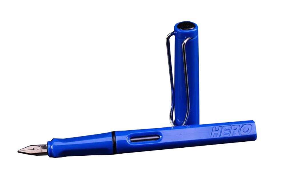 Blue Resin Office and Students Fountain Pen Calligraphy Pens