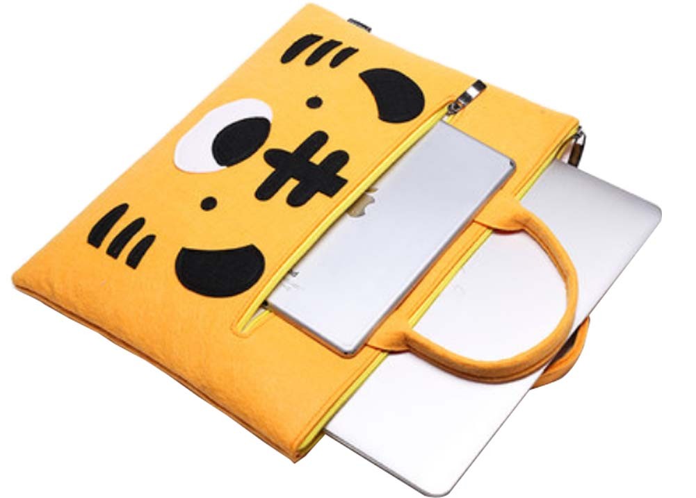 Yellow Laptop Briefcase  Notebook Bag Laptop Pouch/15.16*11.22*1.18"