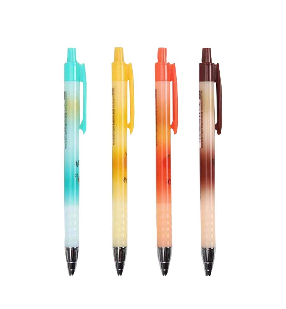 0.35mm Office Gel Pens Beautiful School Ballpoint Pens Black Ink 12 PCS