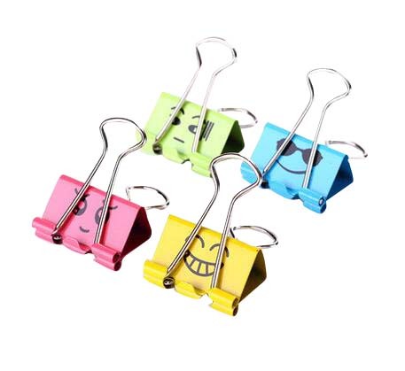 [Expressions] Cute Lively Office Binder Clips 24 PCS