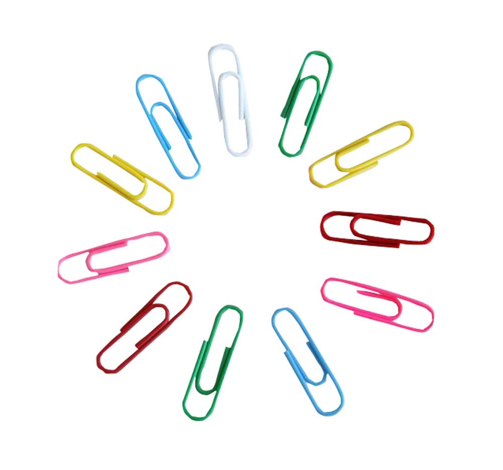 A Box of Multicolor Paper Clips Binder Clips Office Supplies