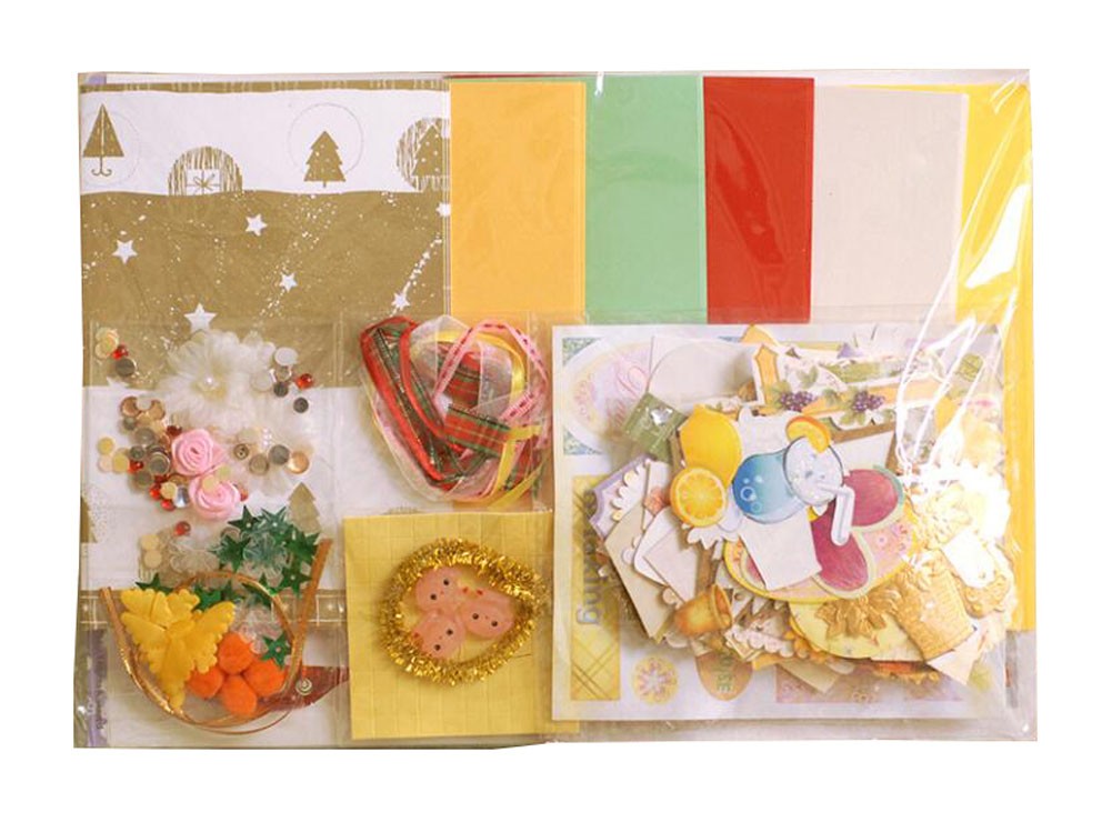 Handmade DIY Greeting Cards Set Creative New Year Cards Kit