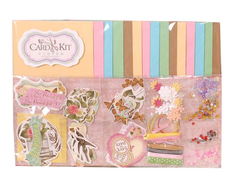 15 Envelopes and A Varirty of Embellishments DIY Cards Kit