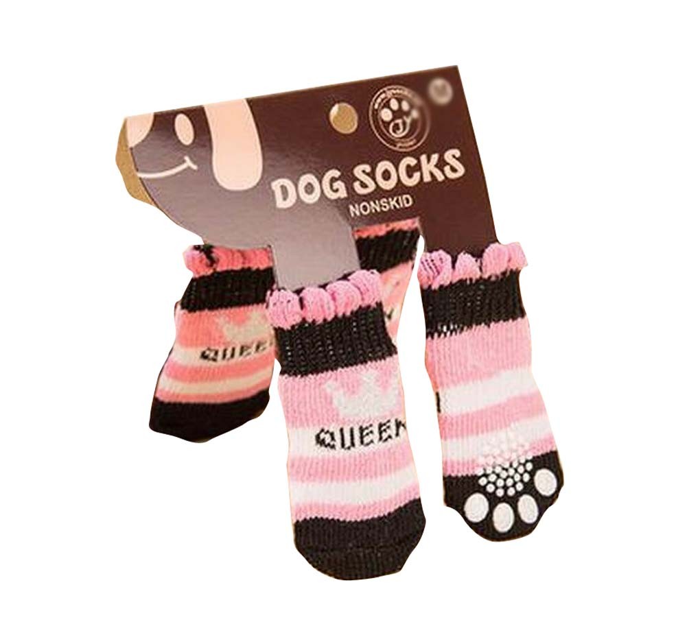 Cute Cats/Dogs Anti Slip Socks Warm Outdoor Pet Socks