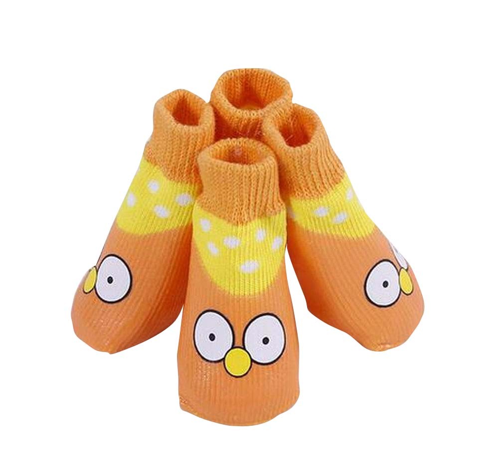 Lovely Chicken Pattern Cats/Dogs Anti Slip Warm Breathable Socks