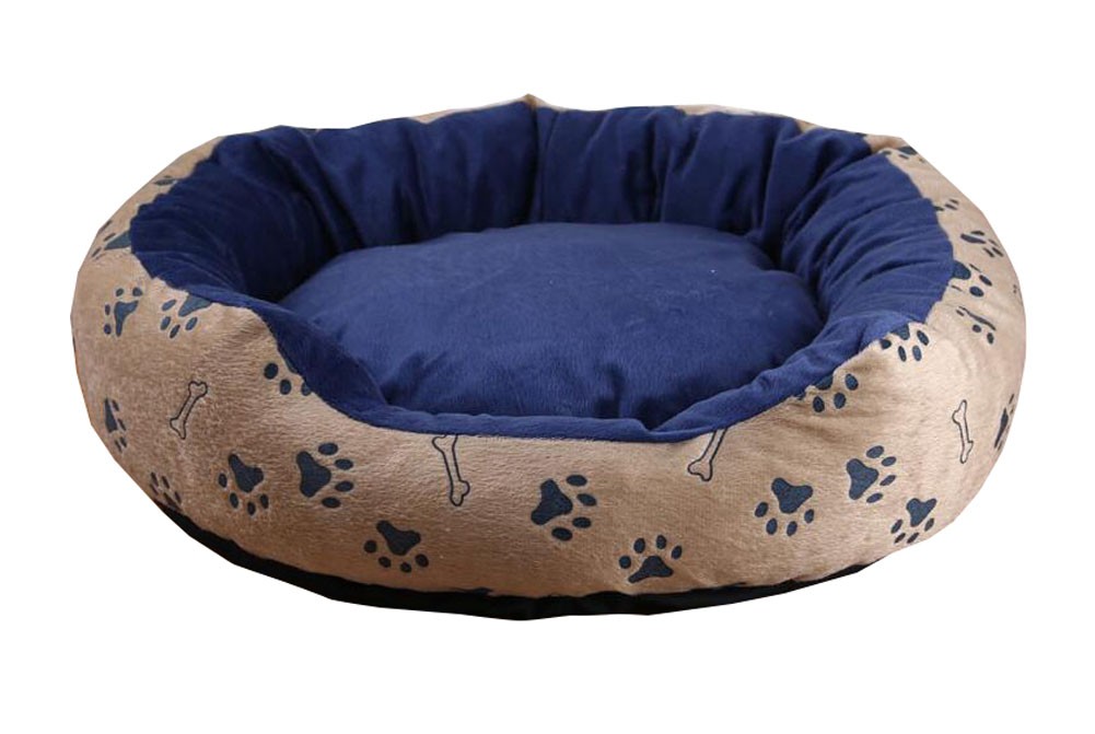 Removable Cozy and Warm Round Pet Beds - Blue