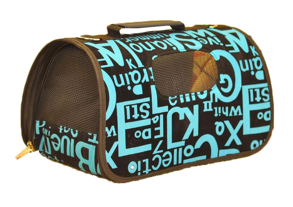 Dog Travel Carrier Bag - English Letters Pattern