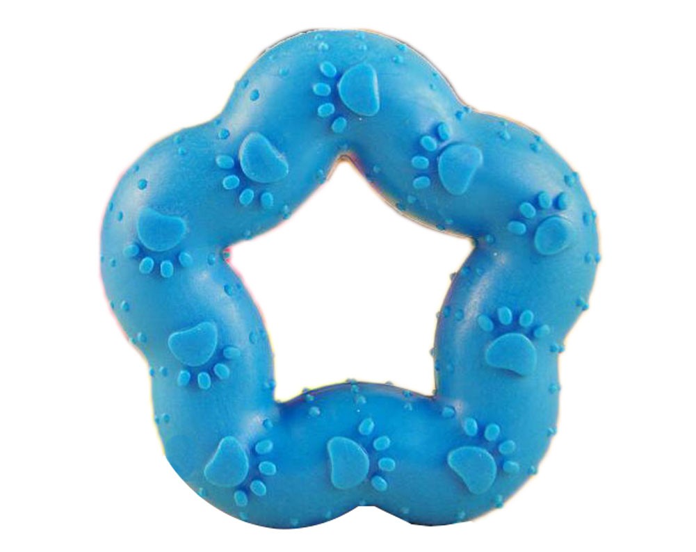 Play Toy for Dog Pentagram Shape Design Dogs Chew Toys ?C Blue
