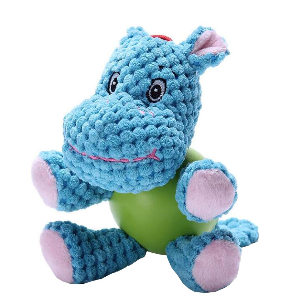 Cute Hippo Design Dogs Chew Play Toys