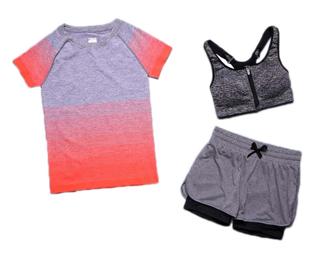 Women's 3 Pcs Athletic Sports Yoga Clothes Set