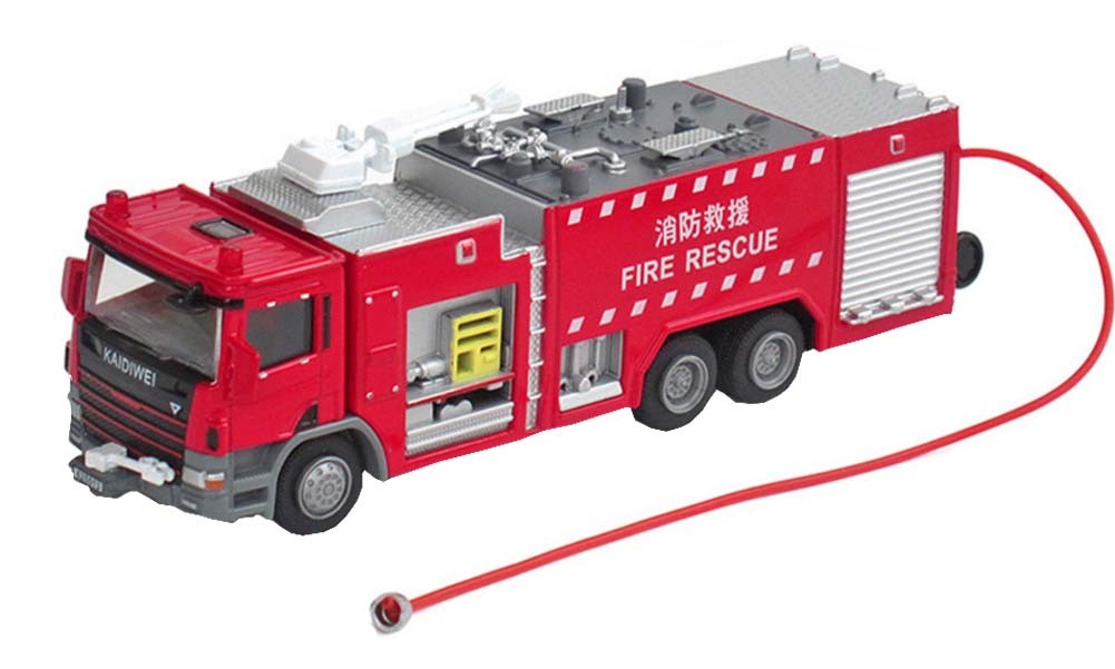 Water Tank Fire Engine Alloy Car Model Toy Cars