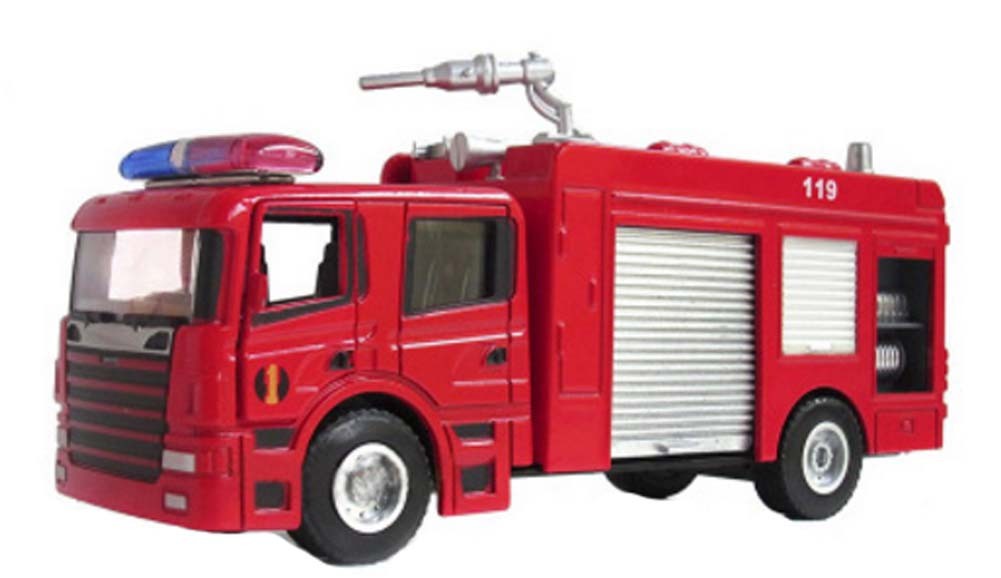 Water Tank Fire Engine Model Toy Cars Alloy Car
