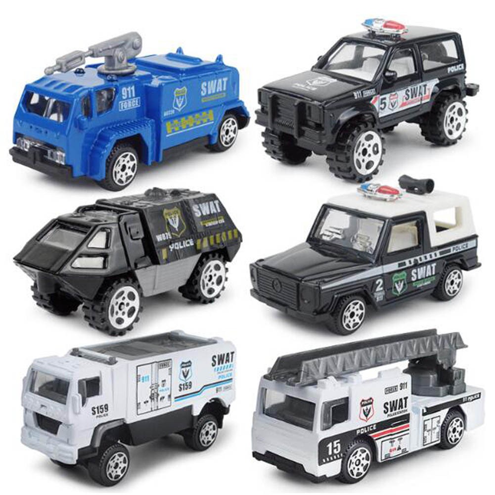 Children's toy military vehicle toy model car special police team 6 sets