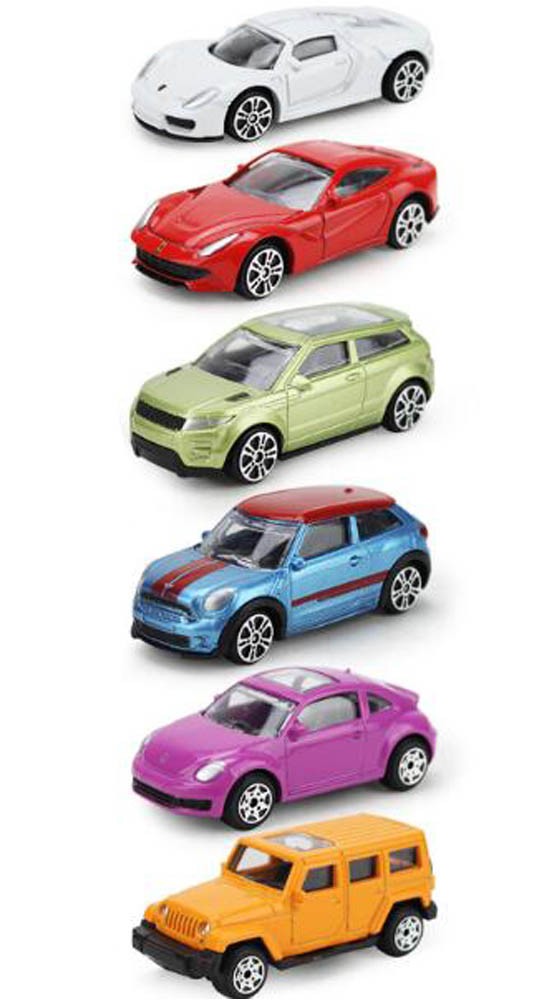 Children's toy military car toy model car luxury car 6 piece set
