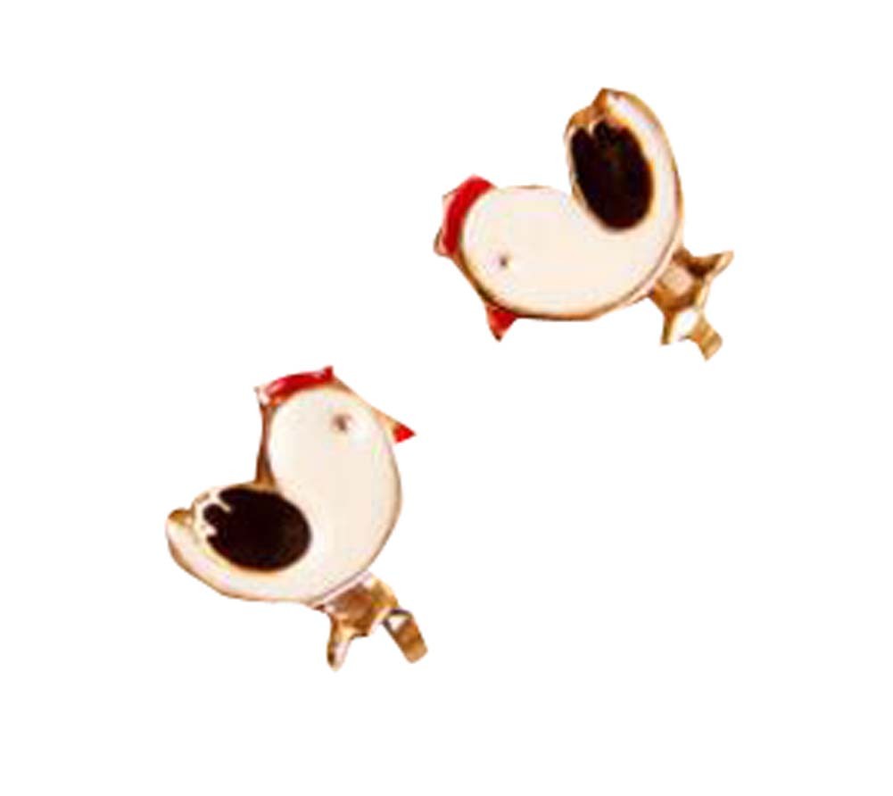 One Pair of Lovely Chicken Kids Ear Clips/Earrings/Studs No Ear Hole Needed