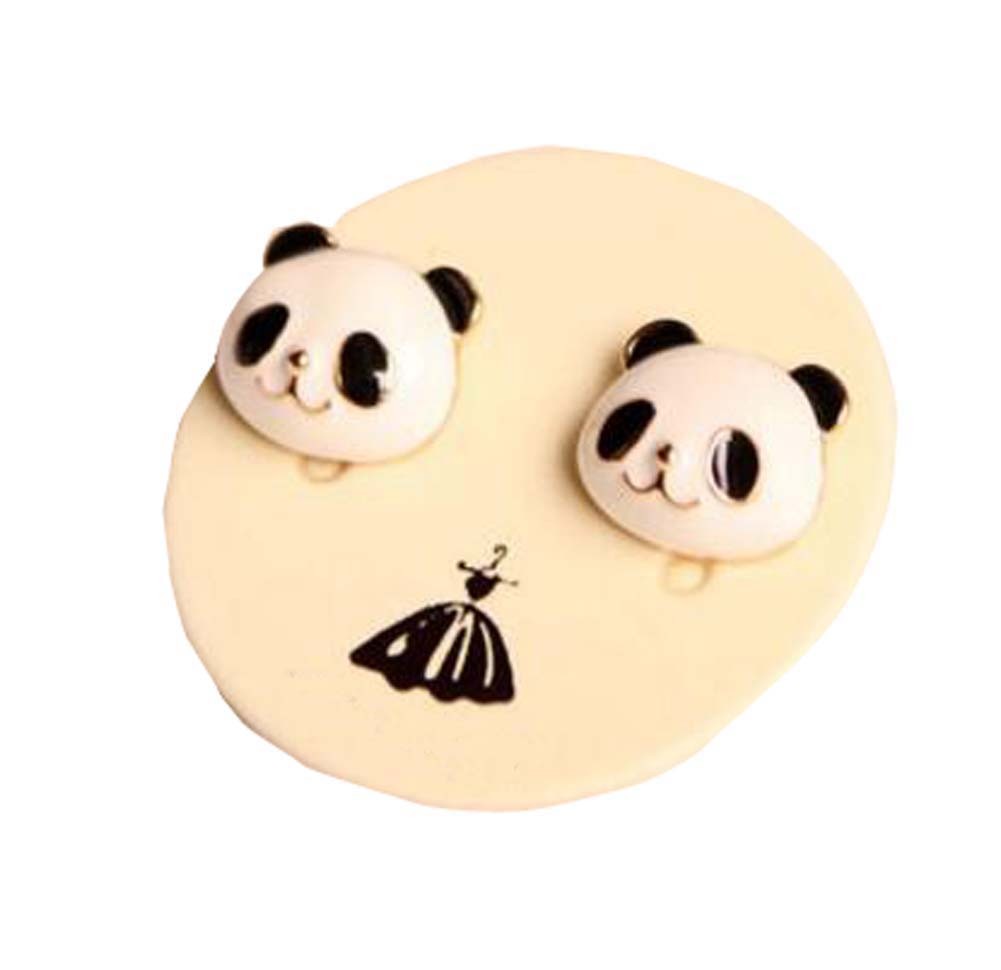 Lovely Panda No Earhole Need  Ear Clips for Kids Clip-on Earrings