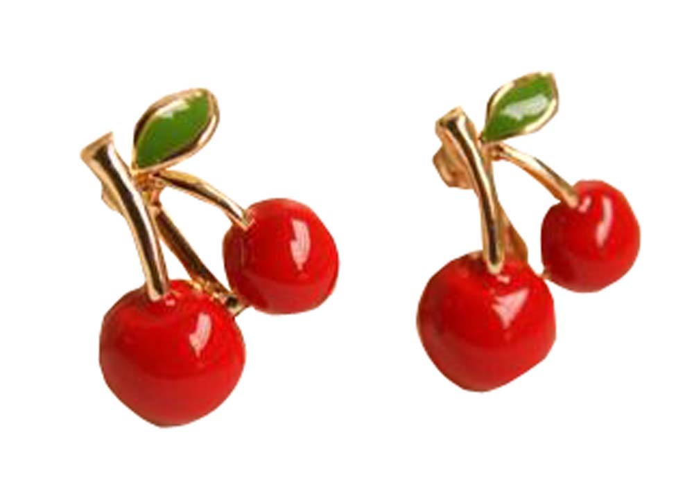 [Cherry] A Pair of Pretend Play Princess Jewelry Kids Clip-on Earrings