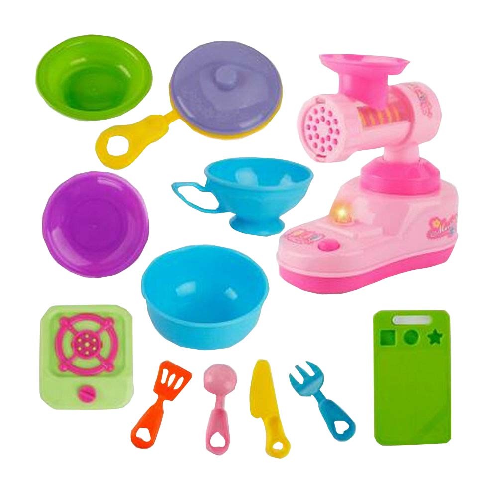 Educational Kids Pretend Play Food Toy Plastic Kitchen Accessory Set