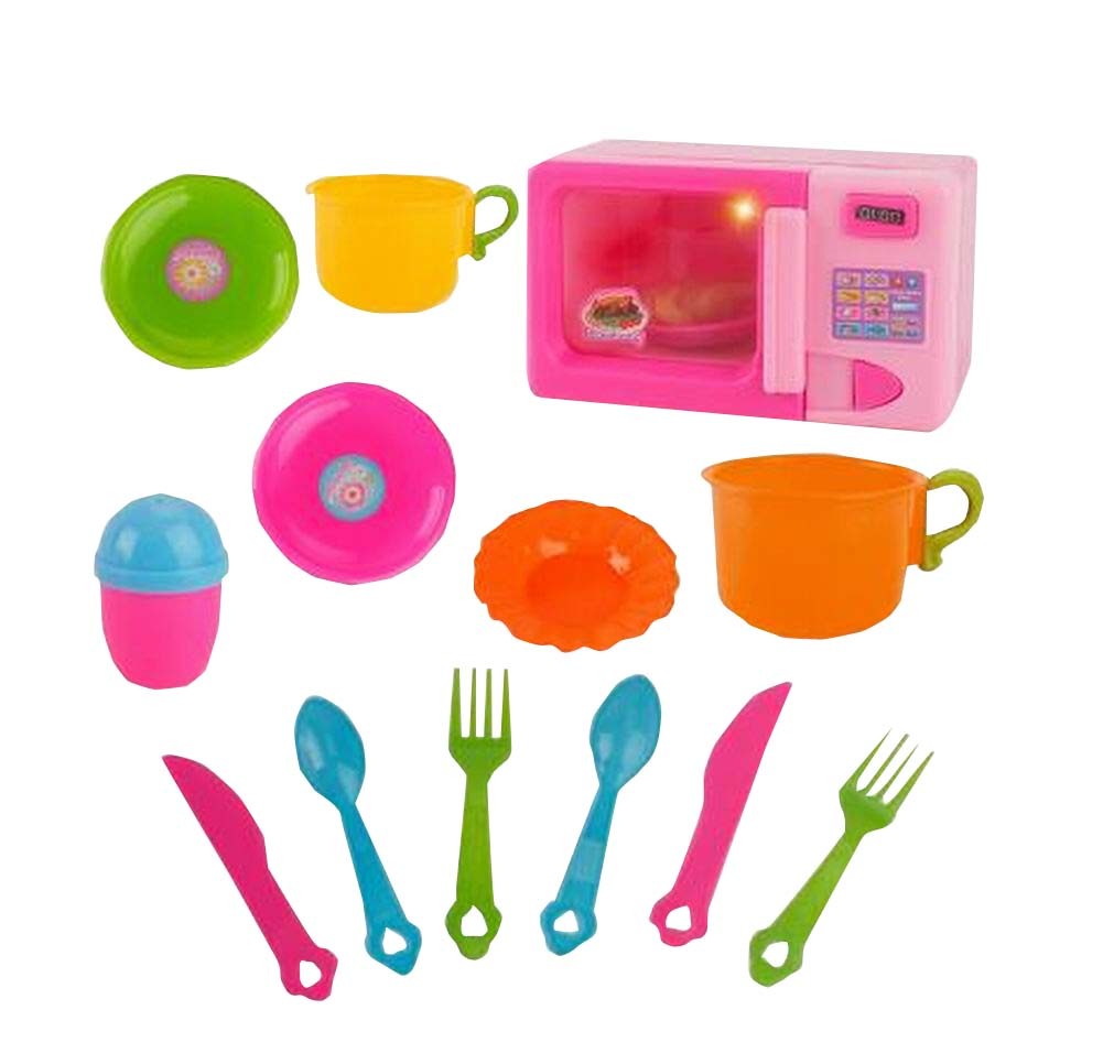 Durable Plastic Safe Pretend Play Cookware Set for Toddler Kids