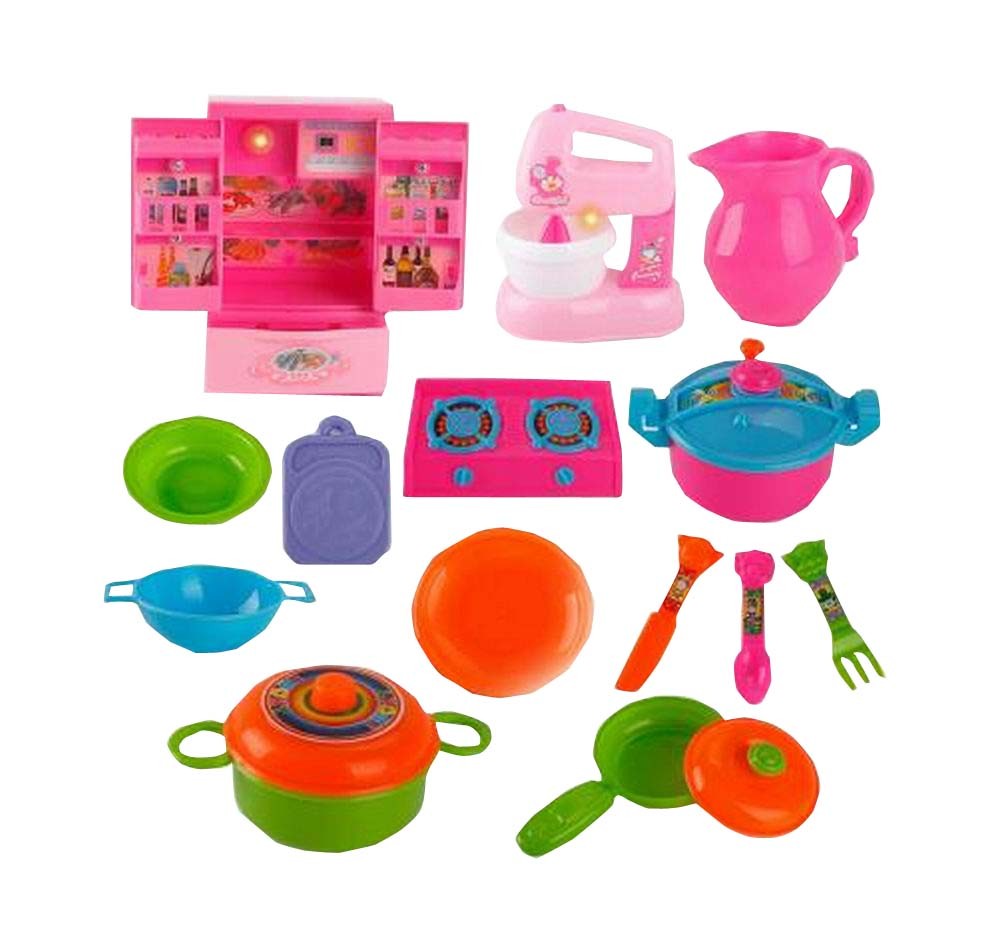 A Set of Realistic Cookware for Kids Pretend Toy Set