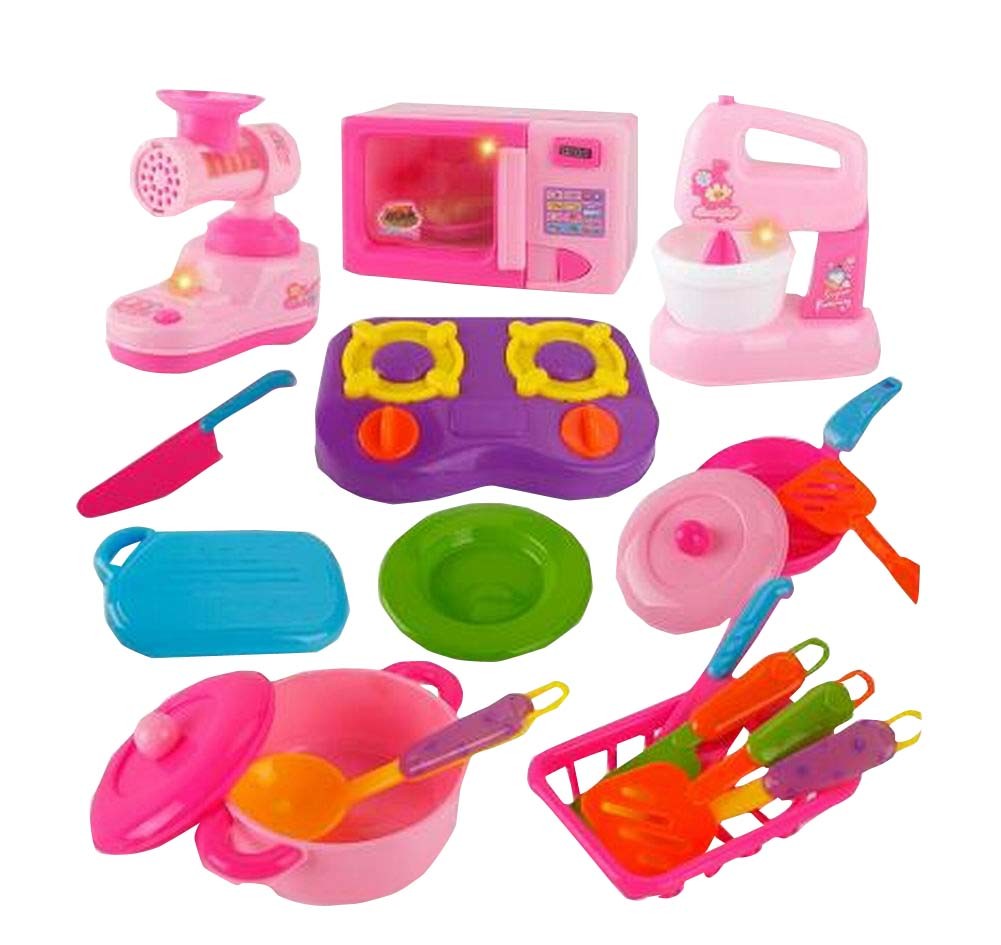 Pretend Play Food Toy Plastic Kitchen Toy Set for Kid