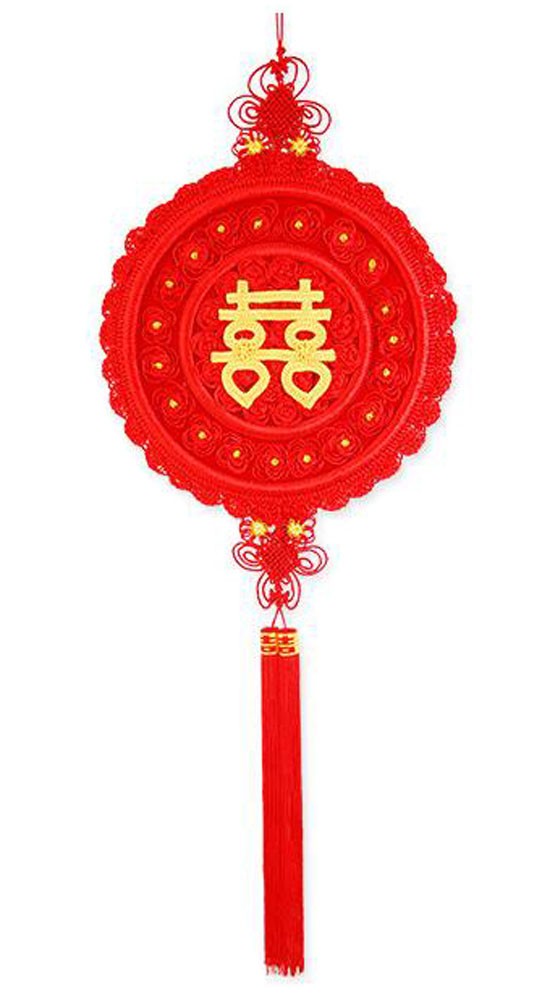 Chinese Red Tassels Knot New Year Decorations - Xi